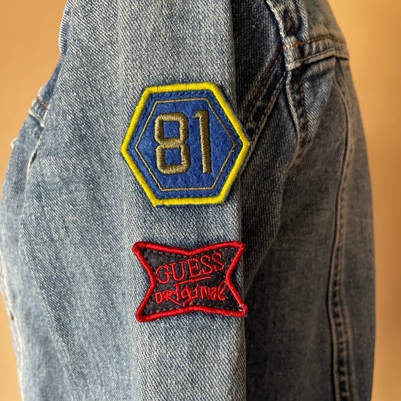 GUESS Denim Jacket Blue Girls 14, Fits Adult XS - Picture 10 of 13